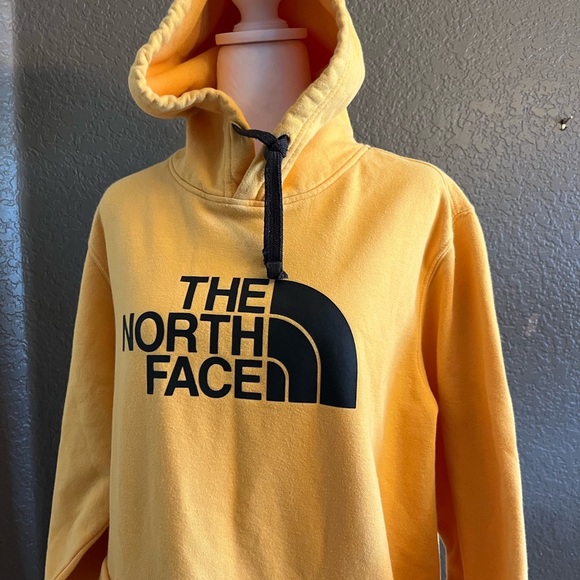 The North Face Men's Yellow Hoodie Sweater - Picture 2 of 5
